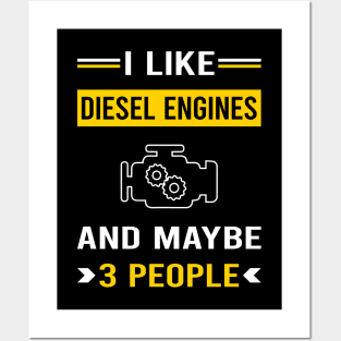 3 People Diesel Engine Posters and Art